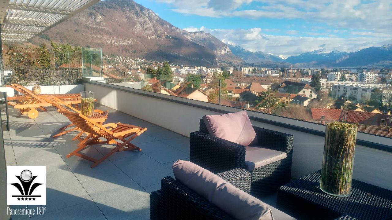 Panoramique 180 Lac Et Montagne Et Nid Secret Spa Romantique Annecy Eksteriør billede