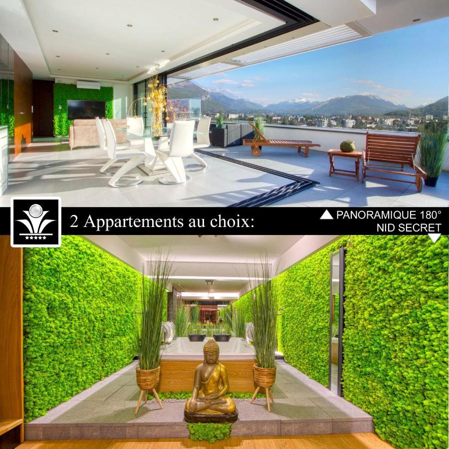 Panoramique 180 Lac Et Montagne Et Nid Secret Spa Romantique Annecy Eksteriør billede